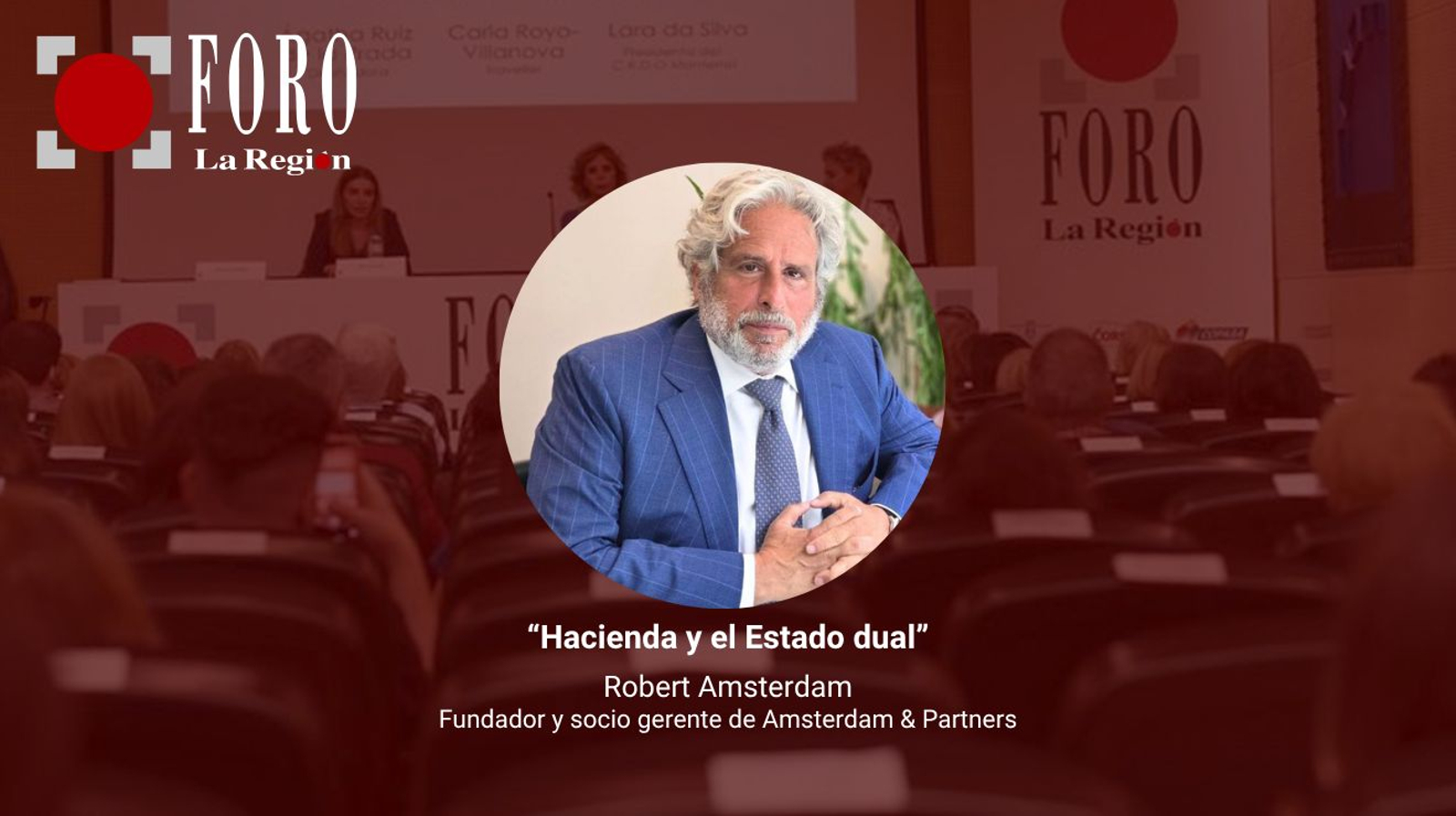 Robert Amsterdam aborda la "valentía moral" en el nuevo ciclo del Foro La Región