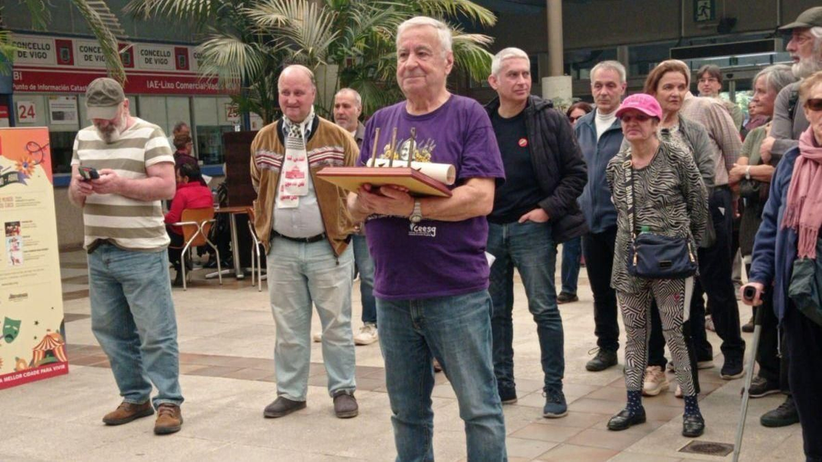 Antón Bouzas, ayer en el Concello.