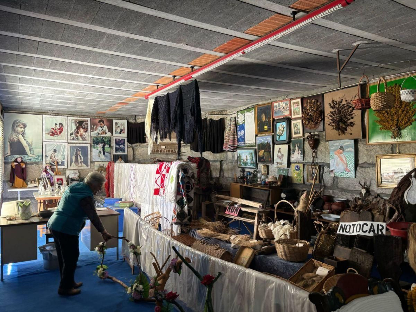 O museo que Mati ten na súa casa.