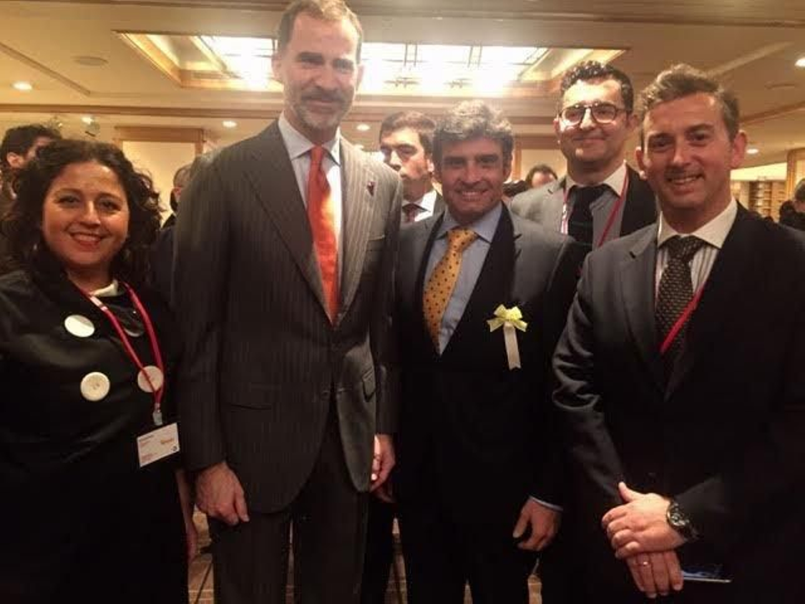 Con el rey en Tokio.