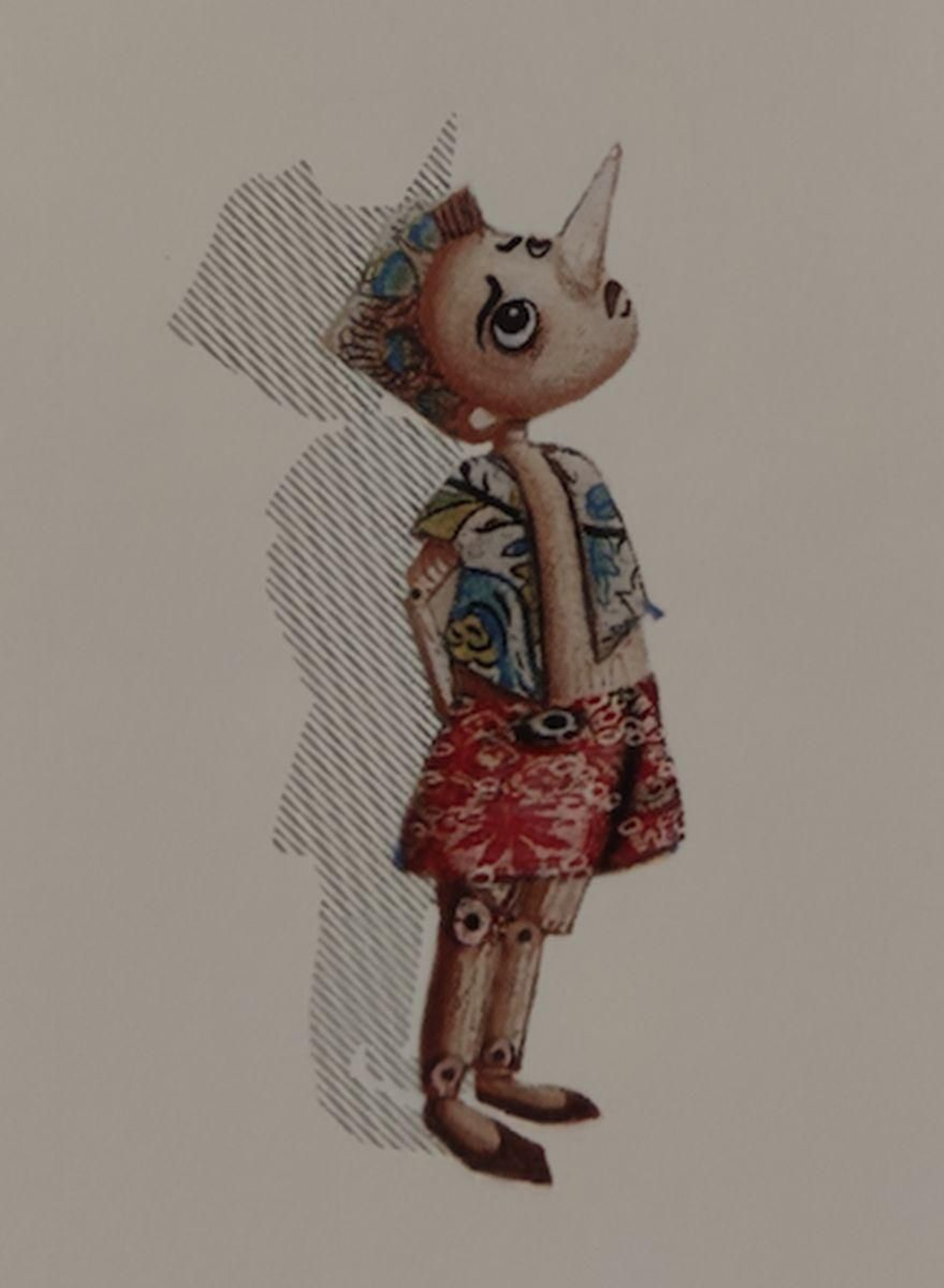 Pensativo Pinocho.