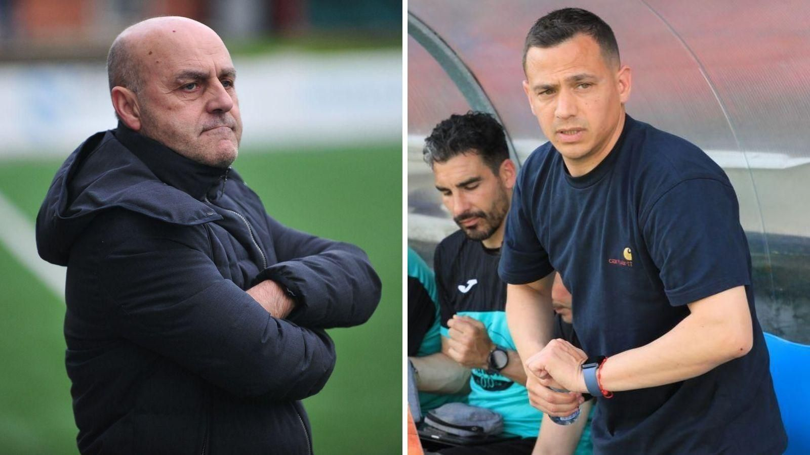 Cándido Gómez y Dani Llácer, nuevo y ex etrenador del Ourense CF