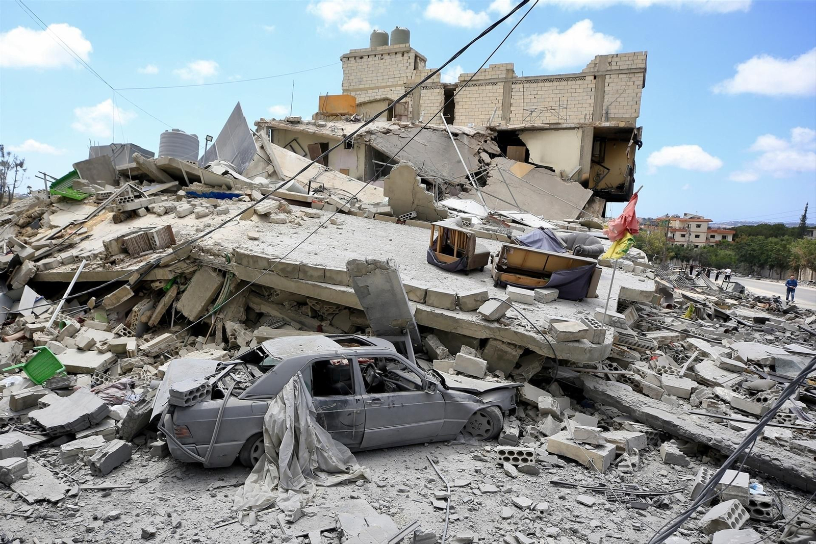 Fotografía del ataque de Israel sobre Líbano el 15 de junio