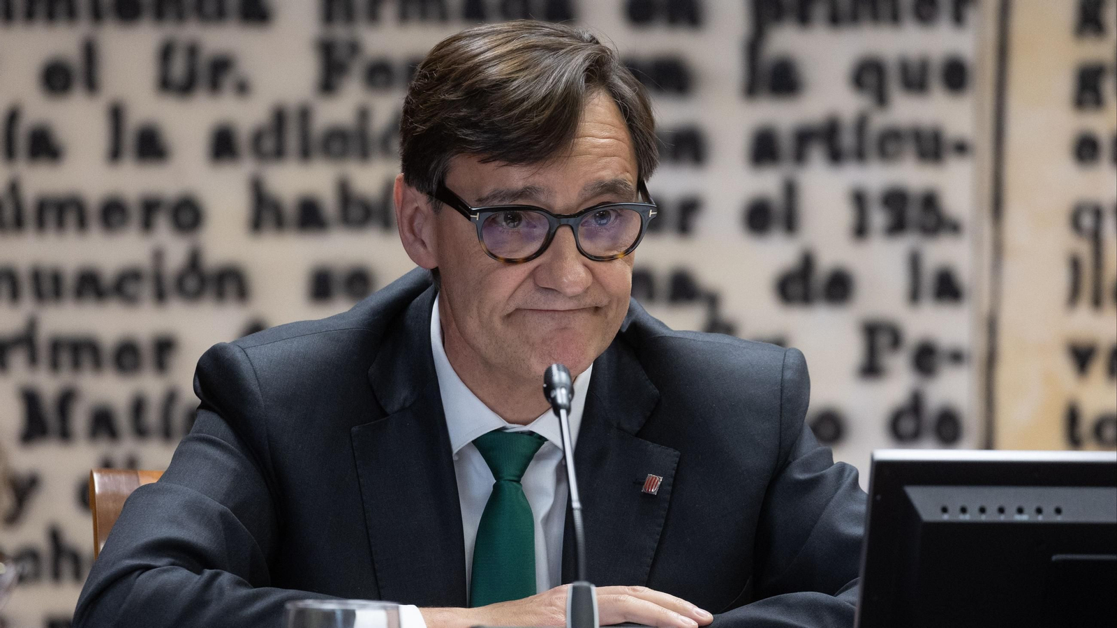El exministro de Sanidad y líder del PSC, Salvador Illa, comparece en la Comisión de Investigación del Senado sobre el caso Koldo.