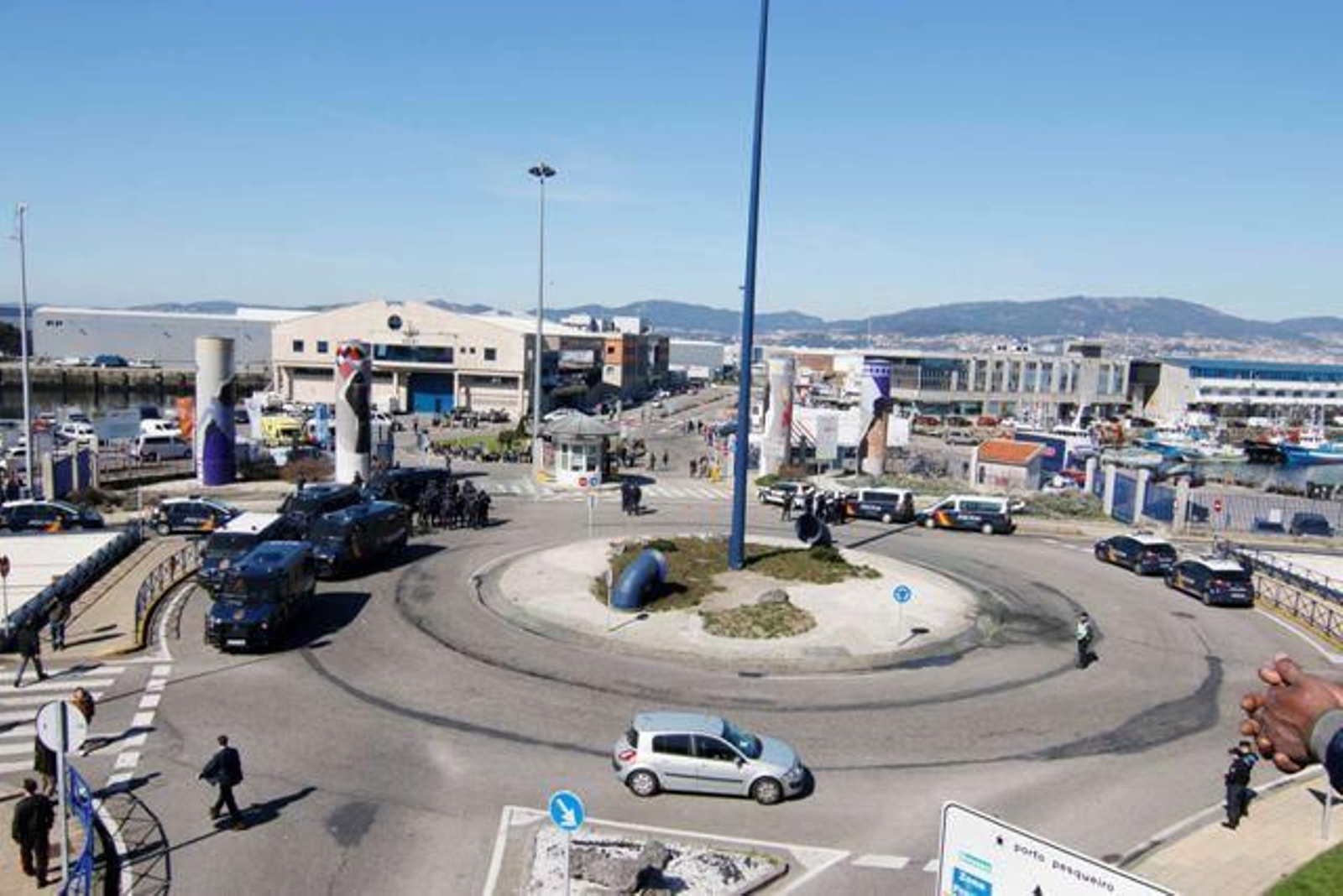 Las protestas de la flota de cerco Berbés // JV Landín