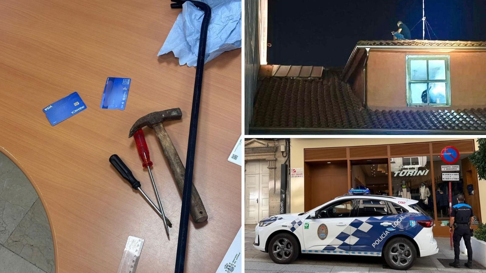Imágenes de la actuación de la Policía Local de Ourense en O Couto.