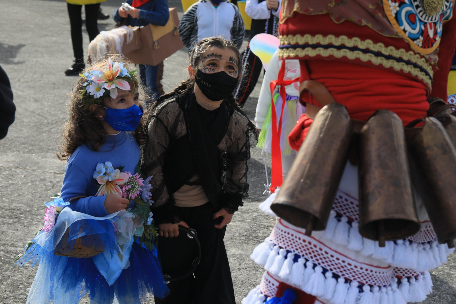Desfile de entroido infantil en Cualedro. José Paz