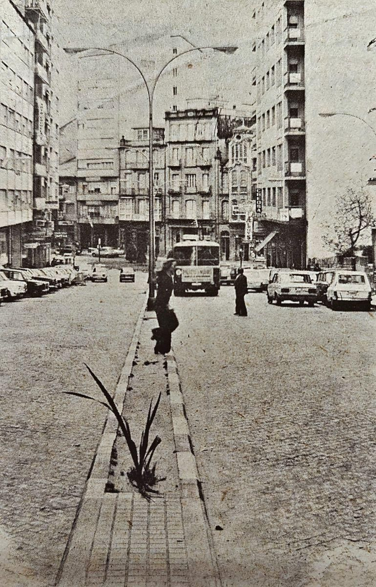 Isleta central de la calle Juan XXIII.