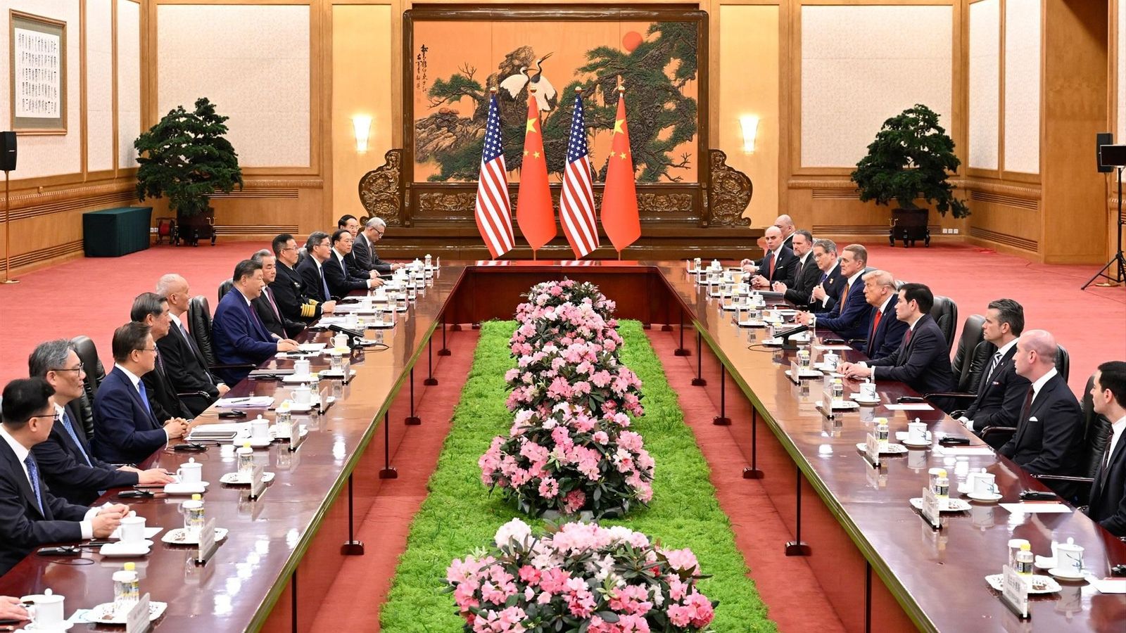 Reunión de Trump y Xi con empresarios