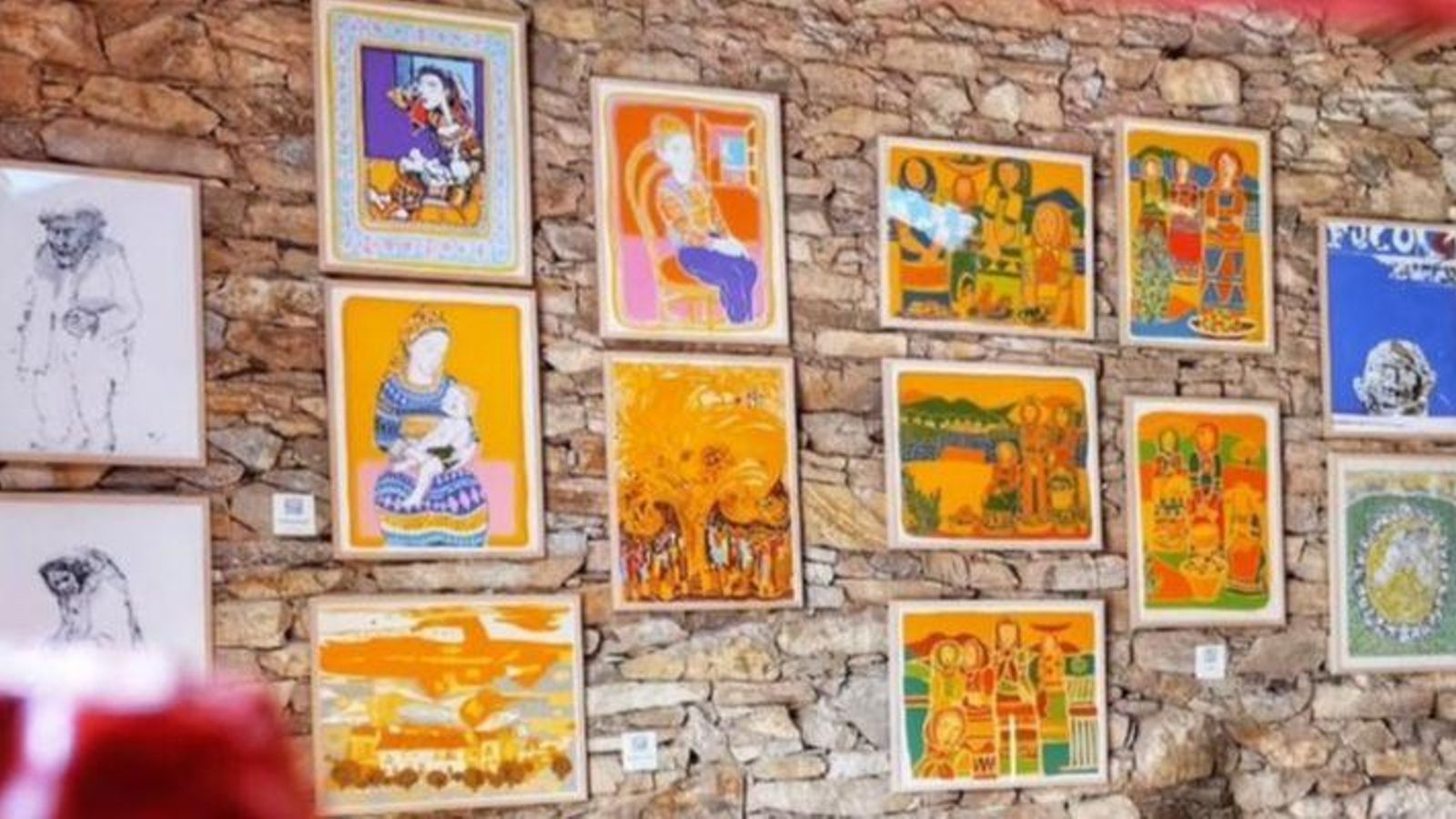 A exposición "Vigo-Muras. Serigrafía galega. 1971", na aldea de Aguiar, no concello de Muras.