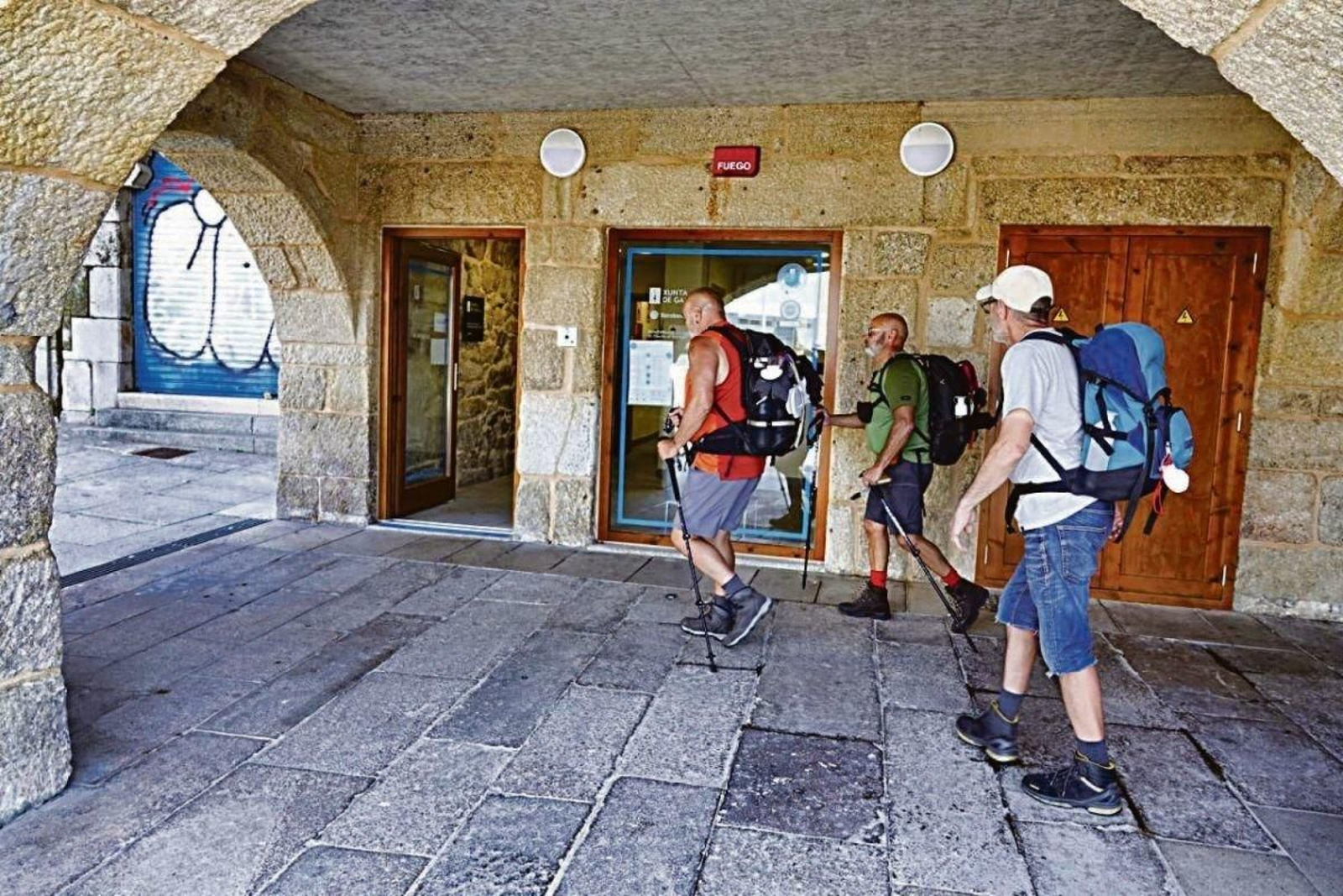 El albergue recibe unos 70 peregrinos al día.