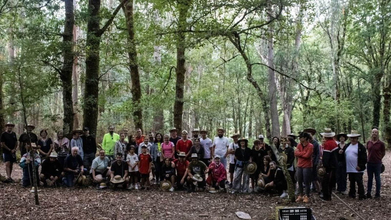 Participantes de todas las edades se sumaron al recorrido en Amiudal.