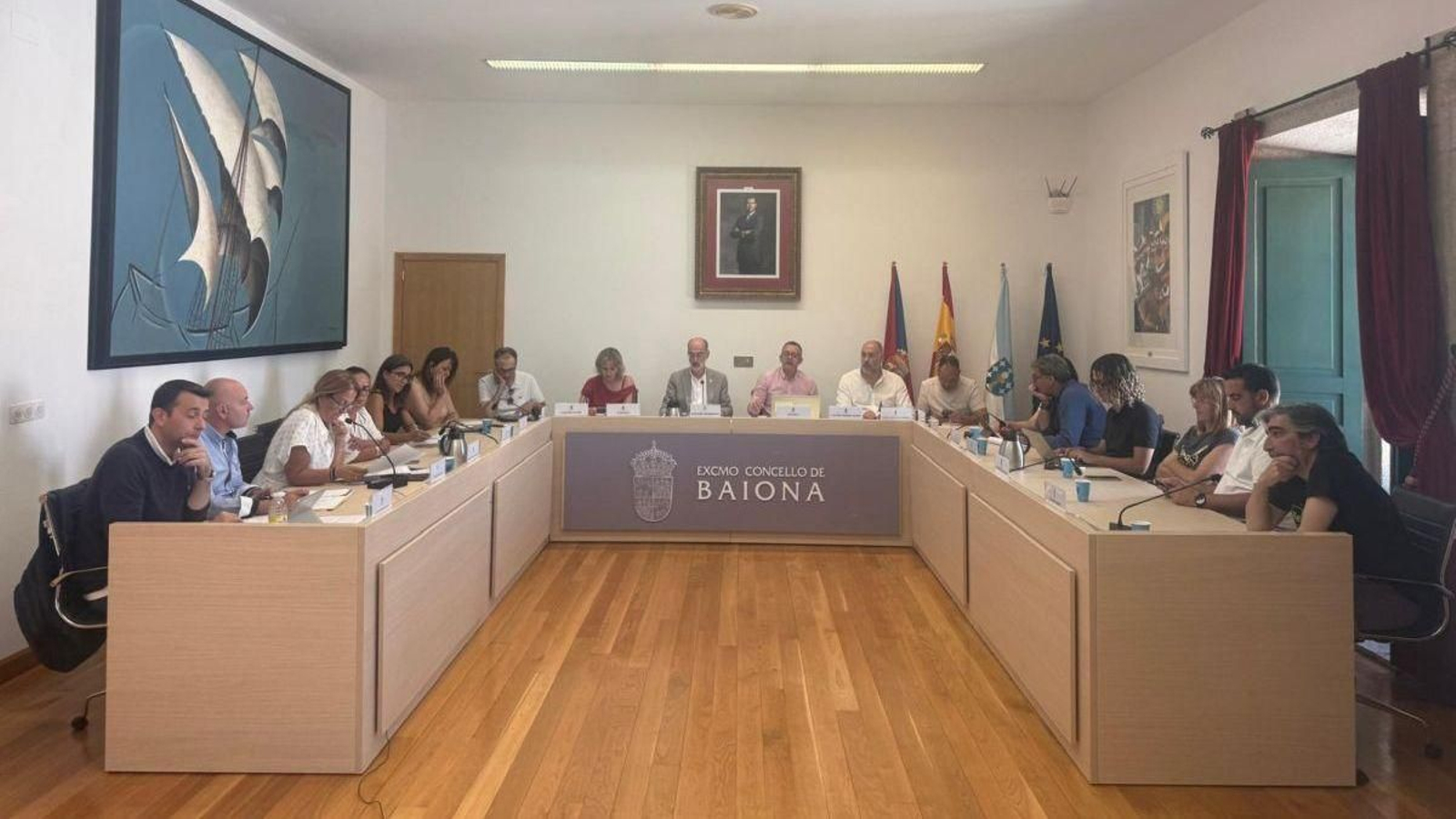 Un momento del pleno en el que se aprobó la modificación parcial.