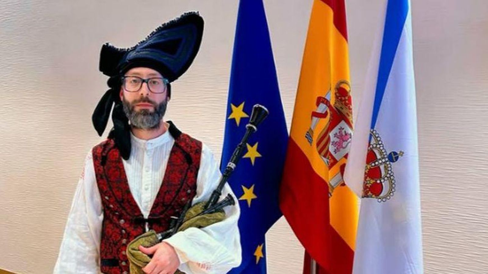 Isidro Vidal no Parlamento Europeo.