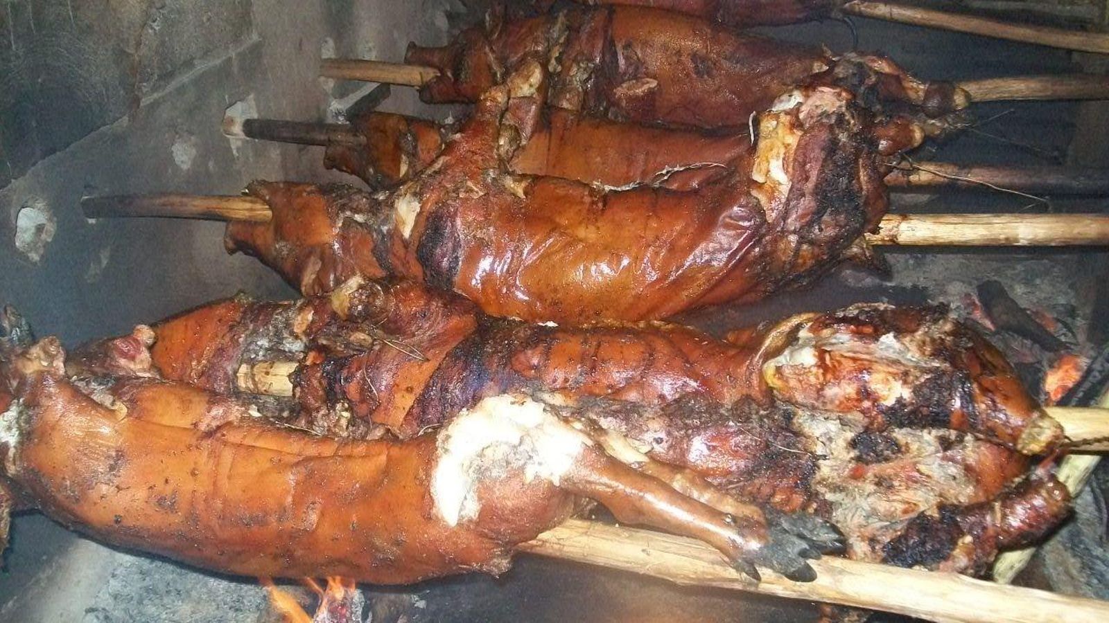 El "cerdo de puya" tradición cubana