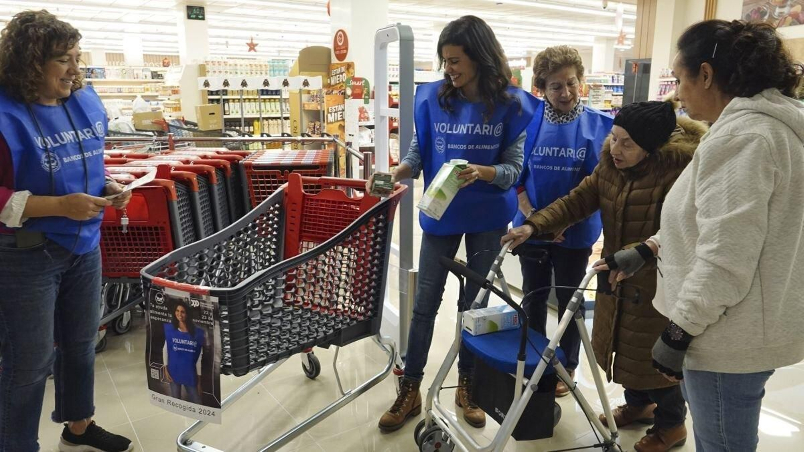 La madrina Diana Nogueira, ayer durante la inauguración de la campaña.