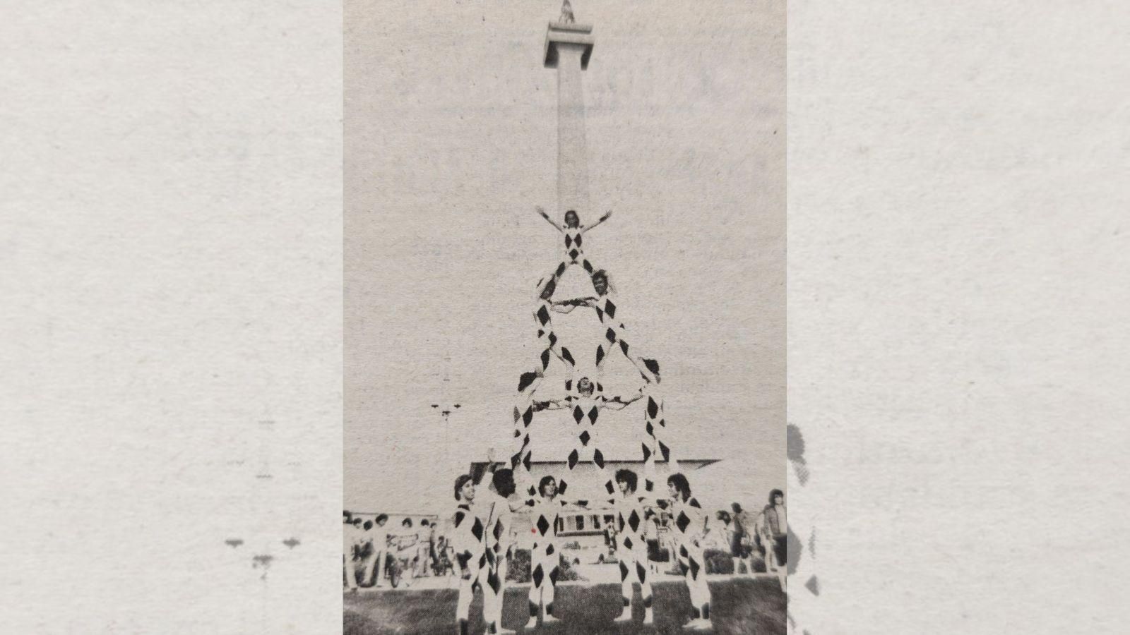 Pirámide del Circo de Los Muchachos en Yakarta, la capital de Indonesia.