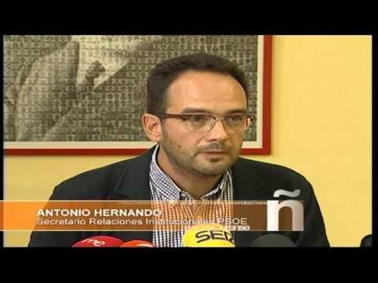 ANTONIO HERNANDO SECRETARIO RELACIONES INSTITUCIONALES DEL PSOE, EN OURENSE