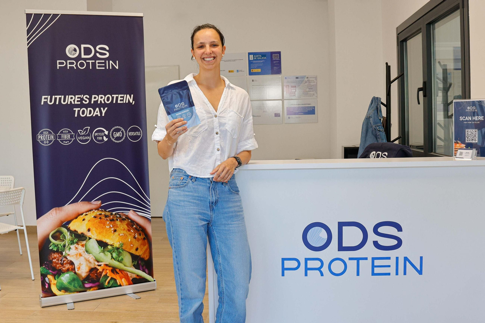 La CEO de ODS Protein y bióloga viguesa, Iria Varela.