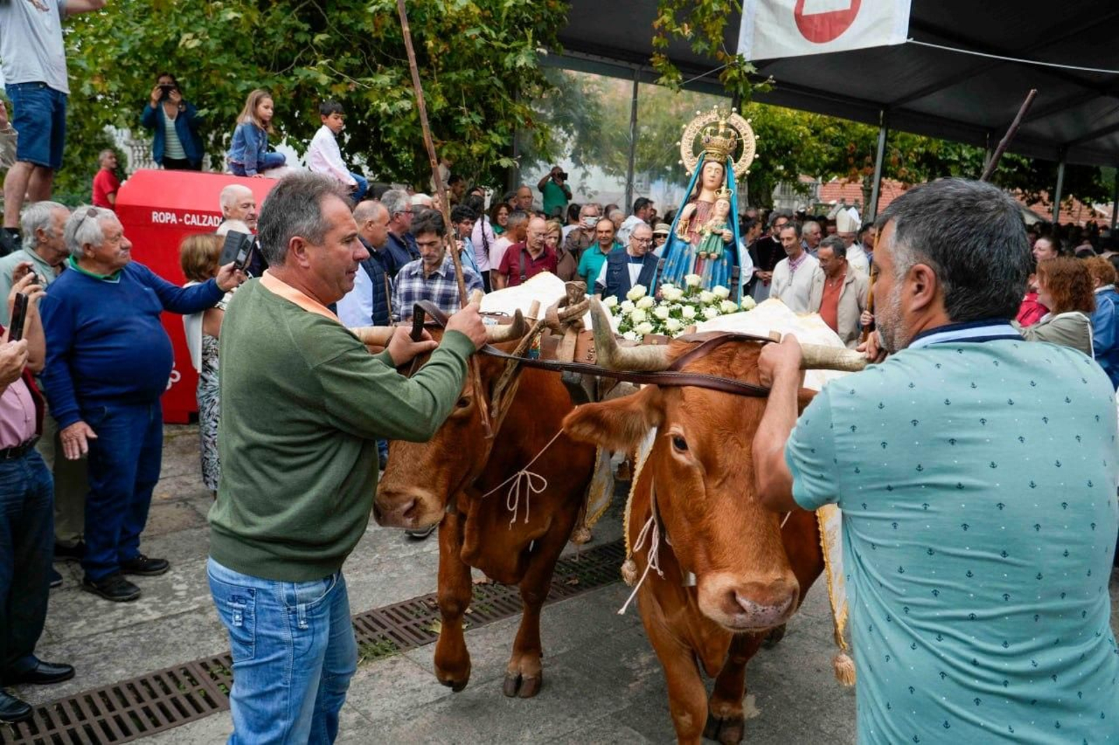 Galería | El carro de bueyes vuelve a llevar a la Virgen de A Franqueira