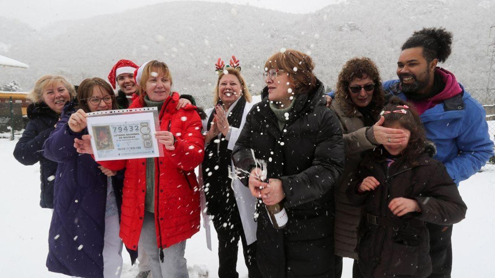 Agraciados con el Gordo en Villaseca de Laciana.