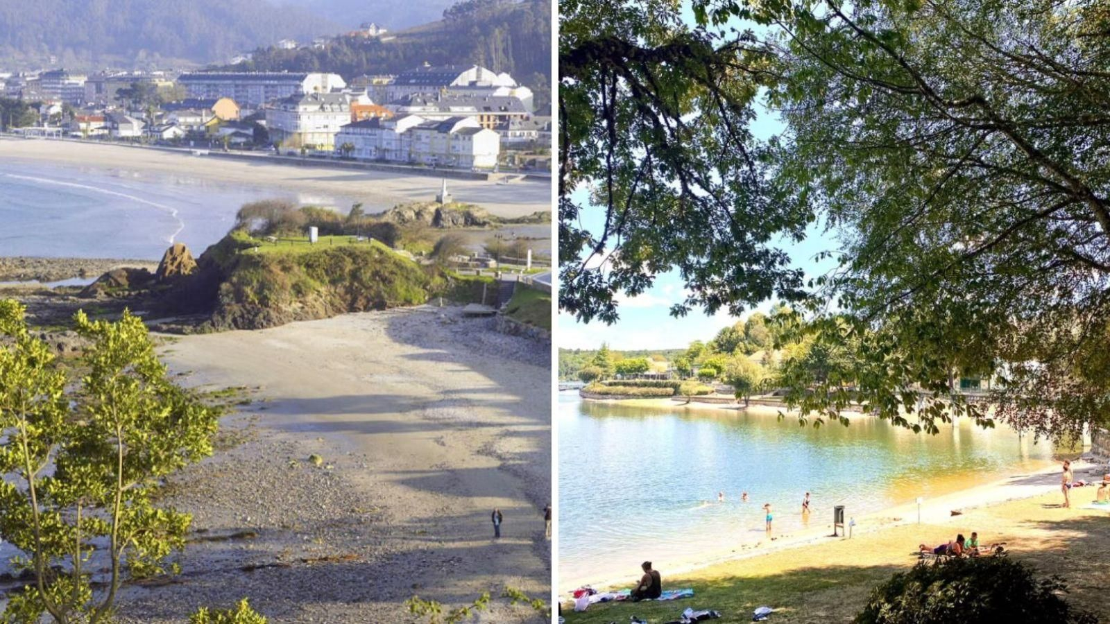 Playa de Covas, Viveiro y playa de O Corgo, Muíños.