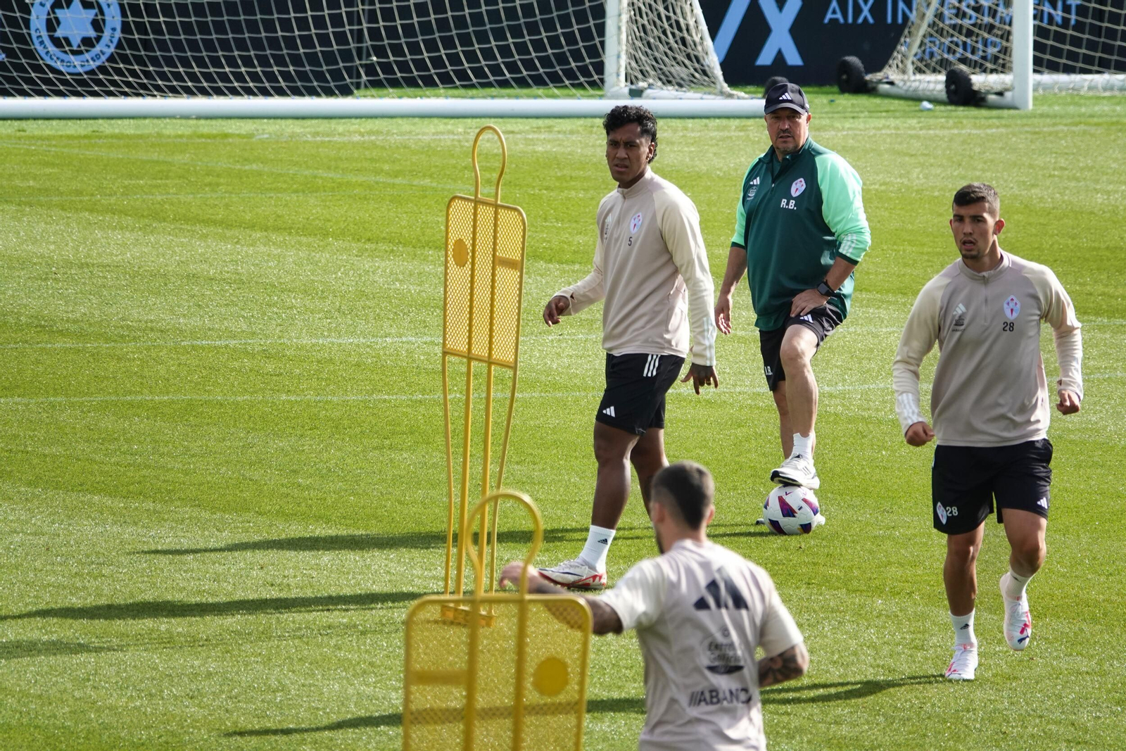 Entrenamiento del Celta en Mos.