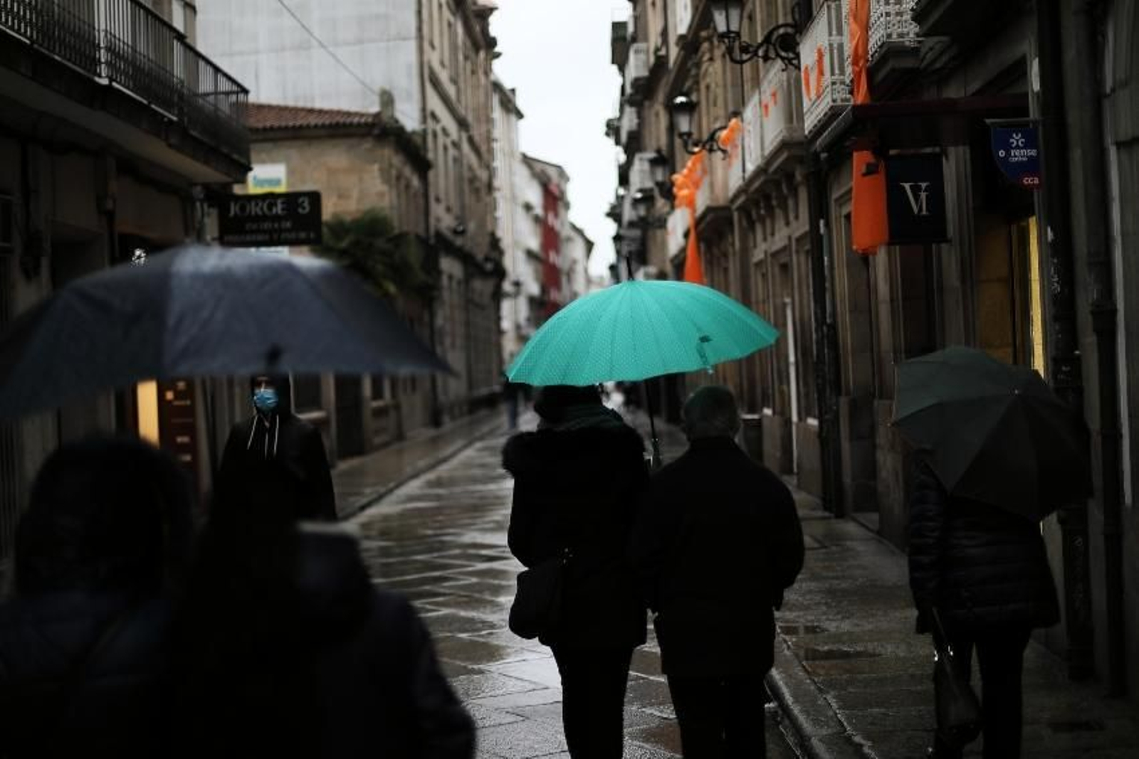 Lluvia en Ourense (FOTO: José Paz).