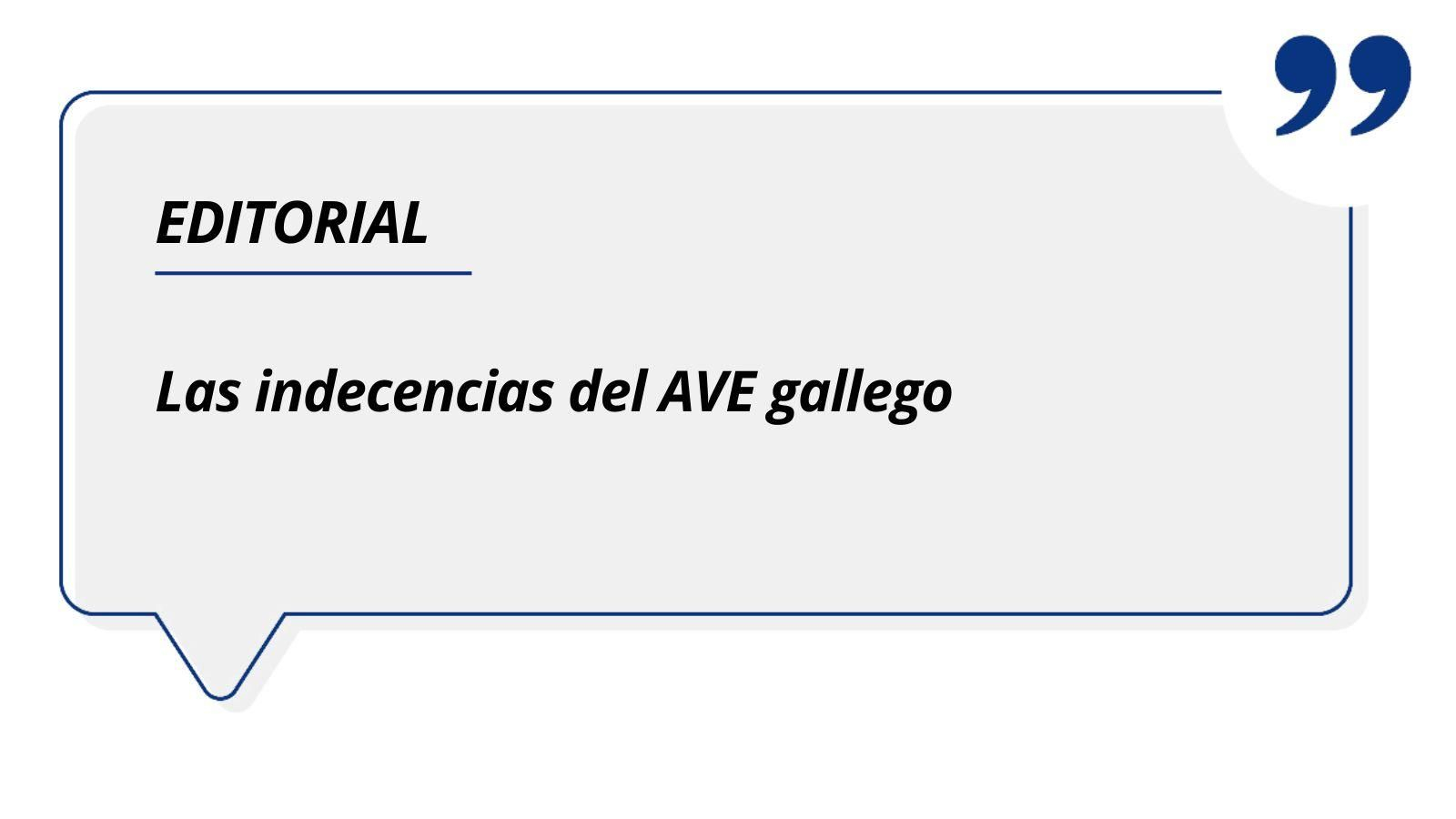 Las incidencias del AVE gallego.