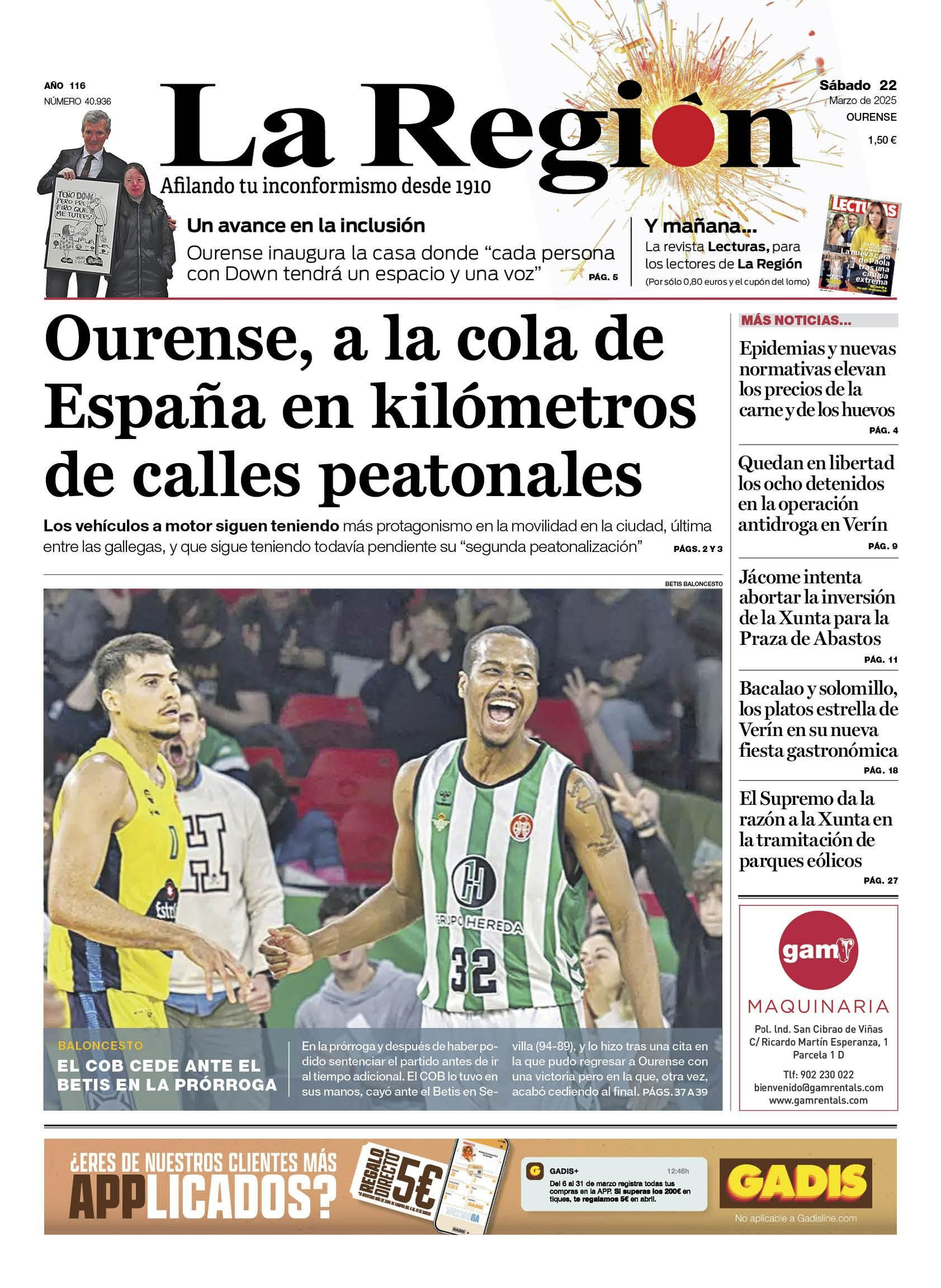 La portada de La Región