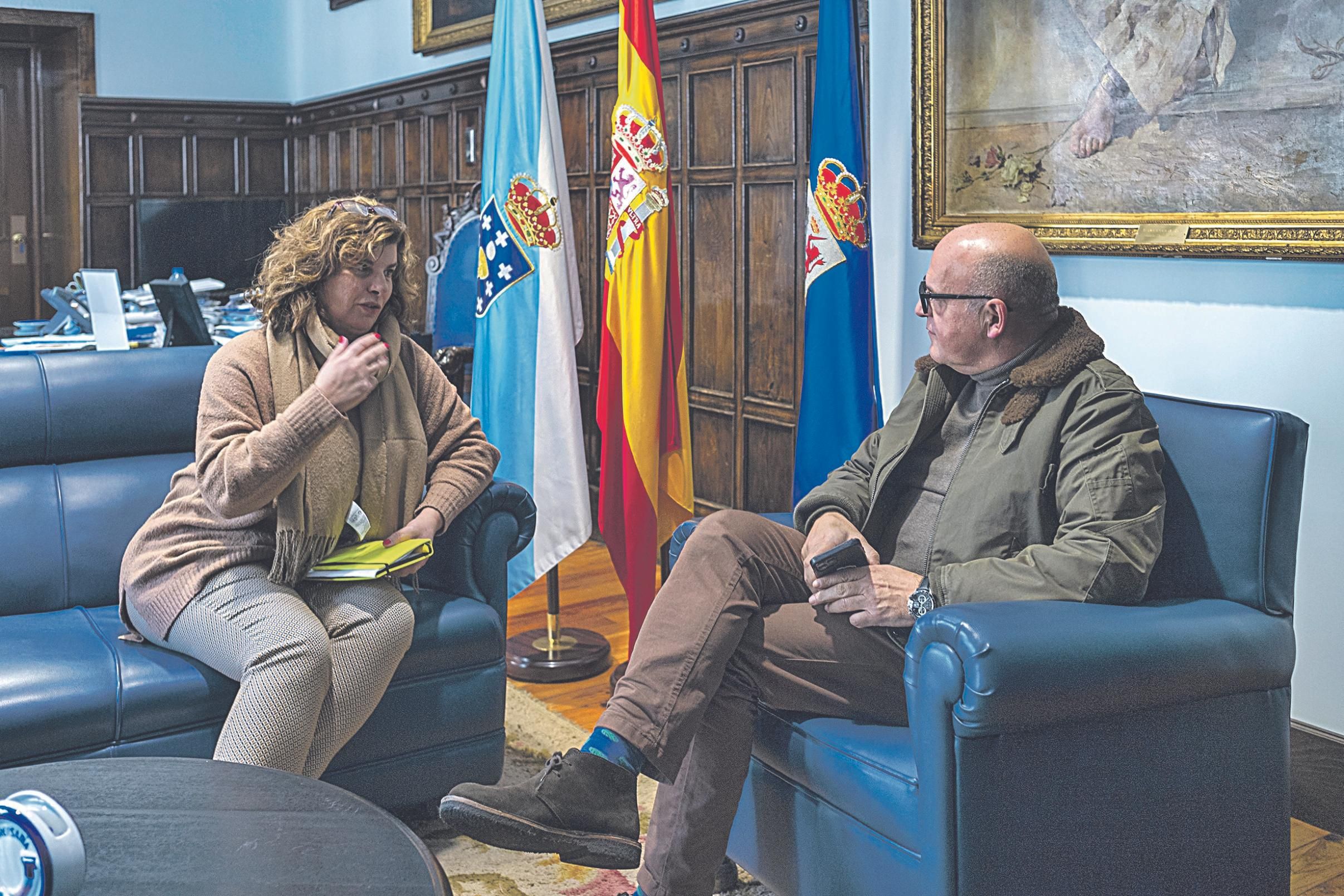 Susana Vázquez foi recibida por Manuel Baltar.