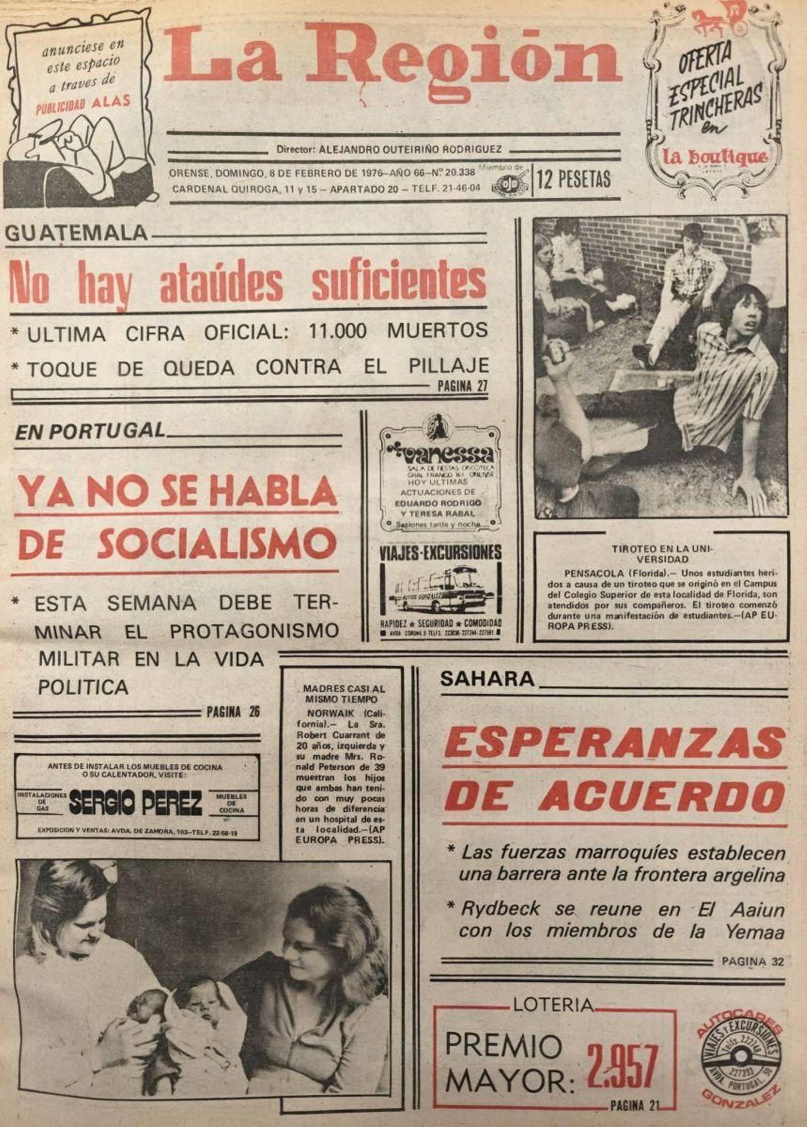 La portada.