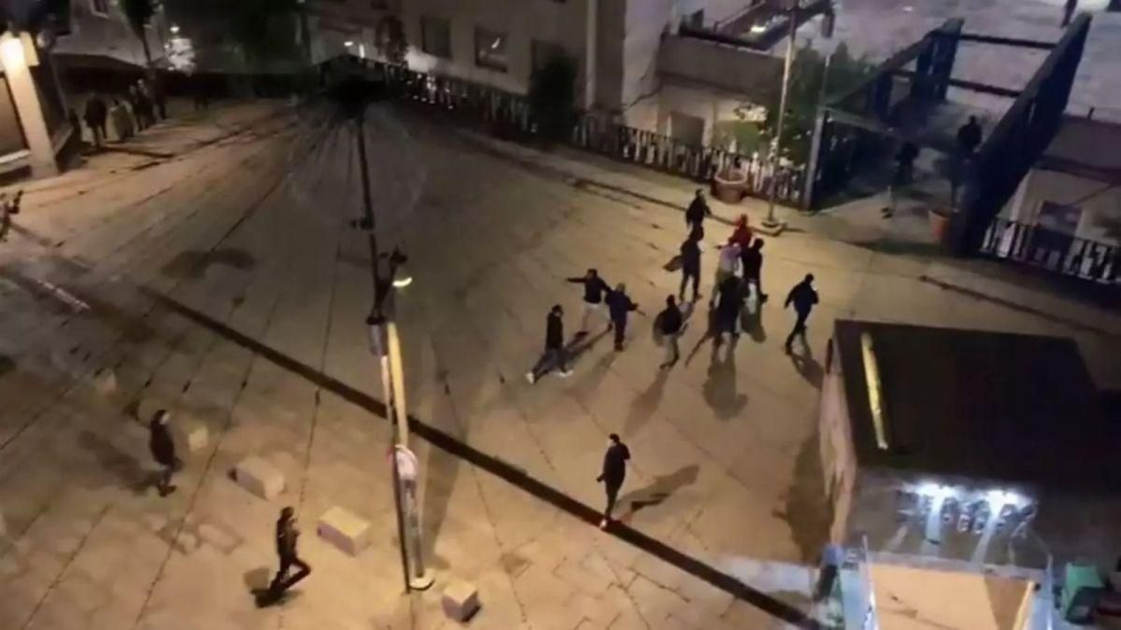 La noche previa hubo disturbios en el Casco Vello.