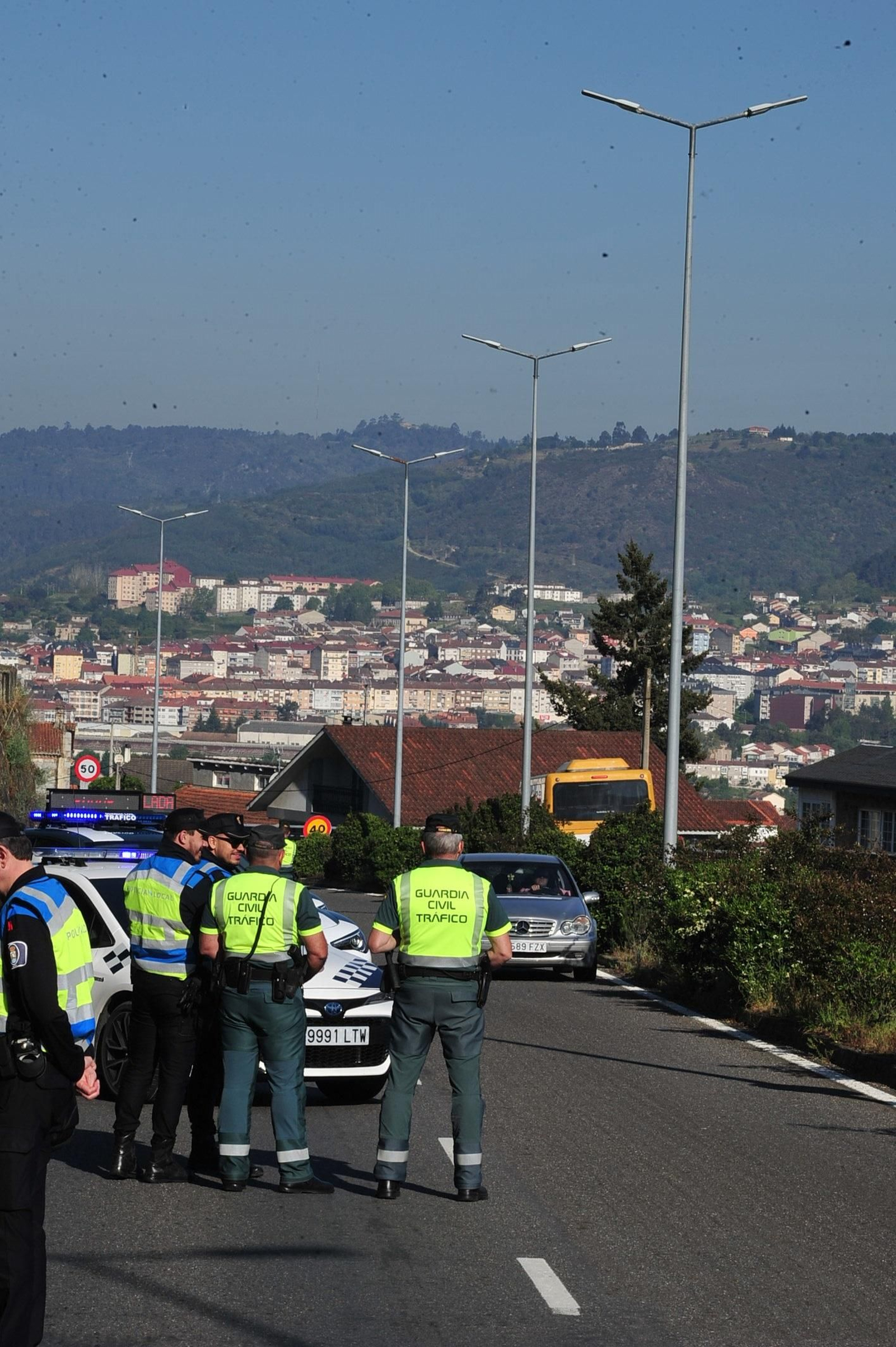 OURENSE 19/04/2023.- Control de velocidad en la Ou-536. José Paz