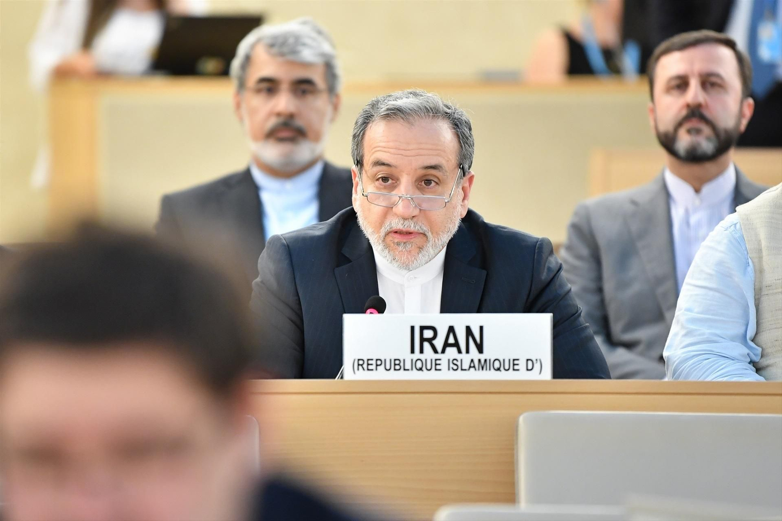 Abbas Araghchi, durante una intervención en Ginebra el pasado junio.