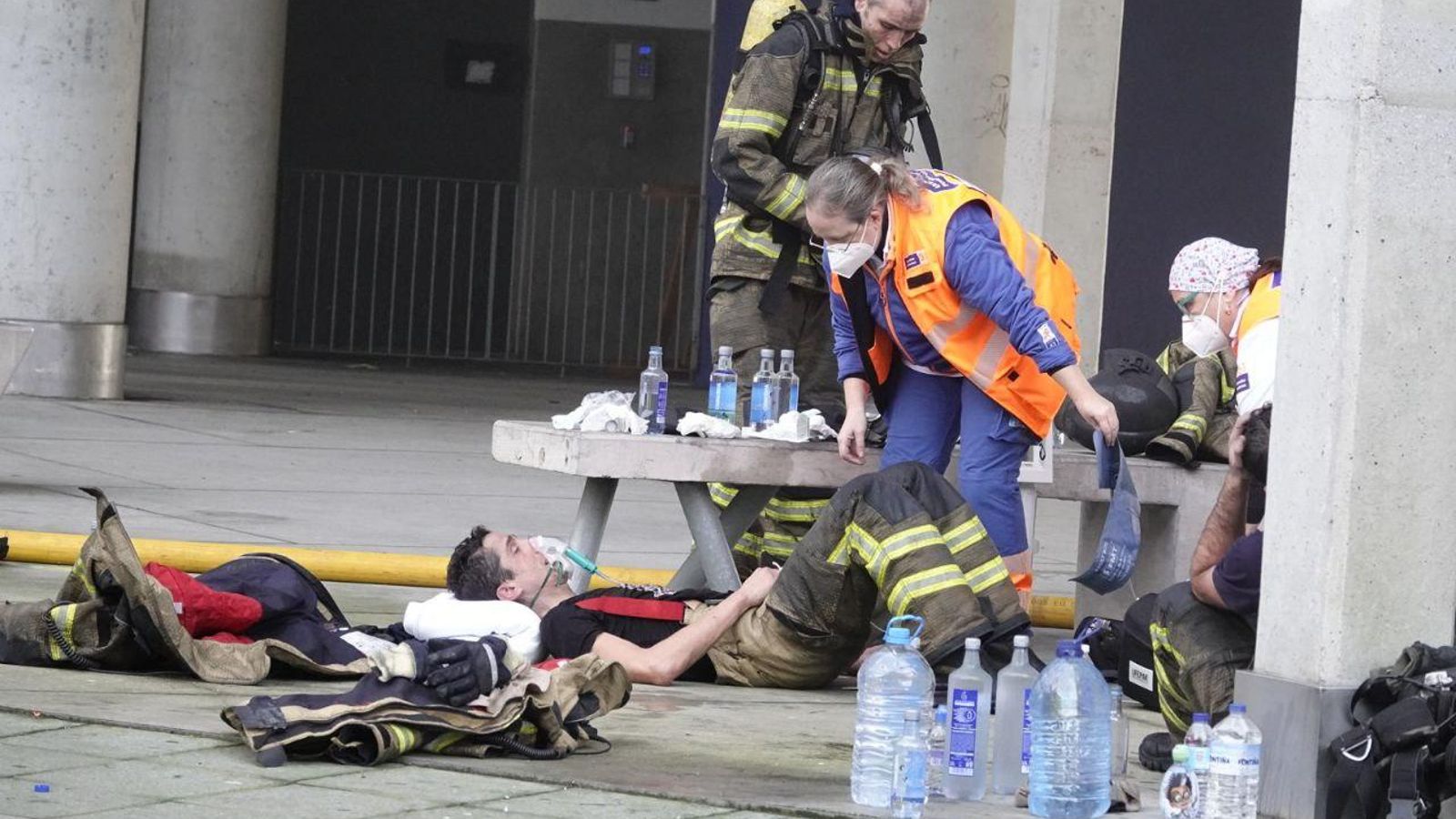 Incendio en Navia, Vigo.