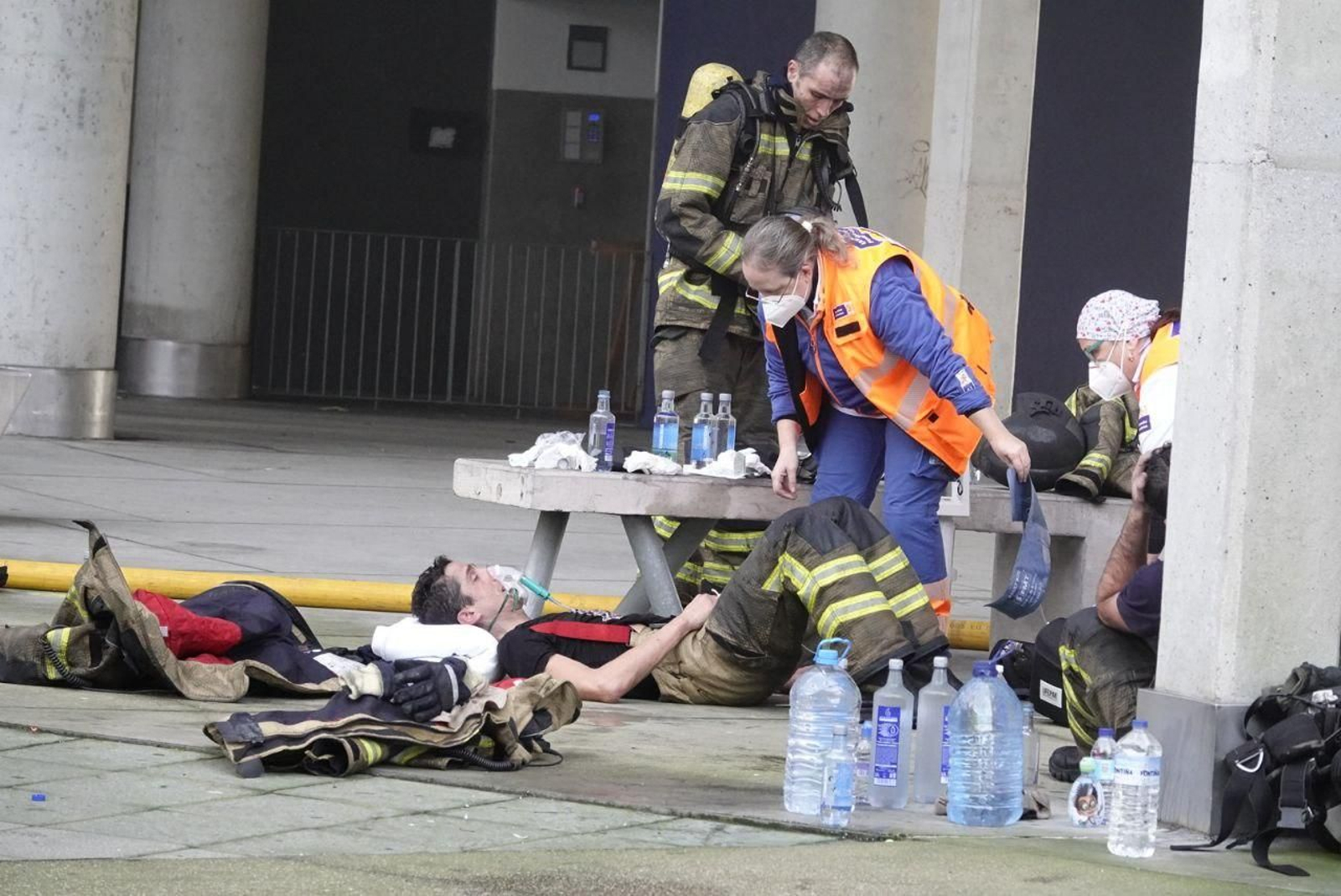 Incendio en Navia, Vigo.