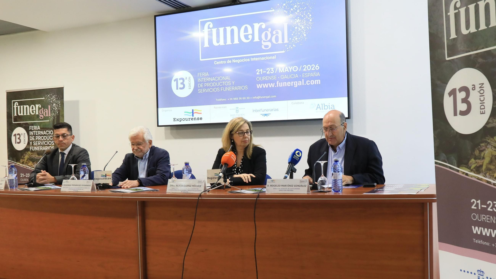 Rubén Campo, Rosendo Fernández, Alicia López y Rogelio Martínez