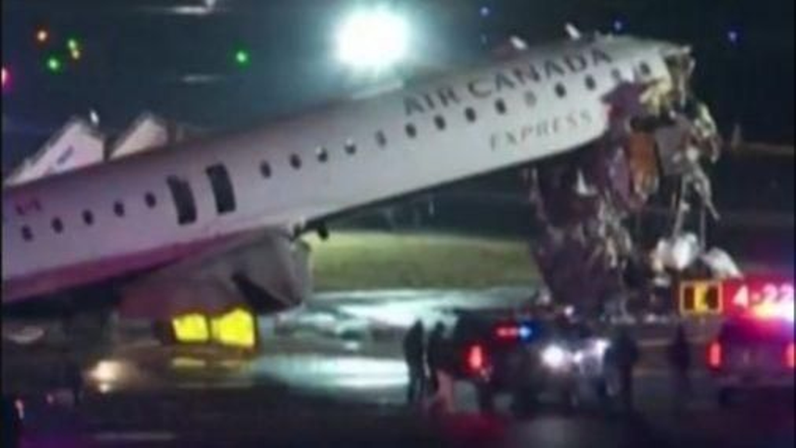 Imagen del avión accidentado