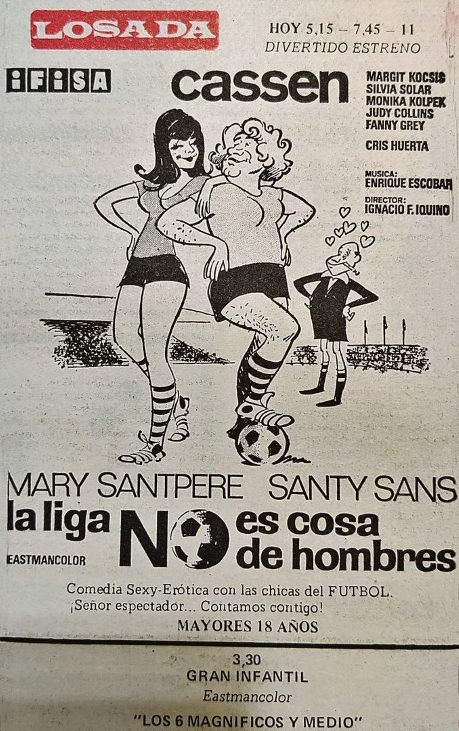 Publicidad en La Región de 1974.