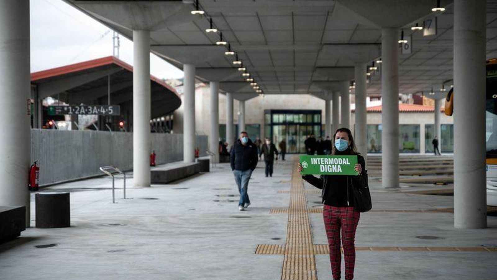 OURENSE (NOVA ESTACIÓN DE AUTOBÚS). 06/02/2021. OURENSE. A Plataforma 