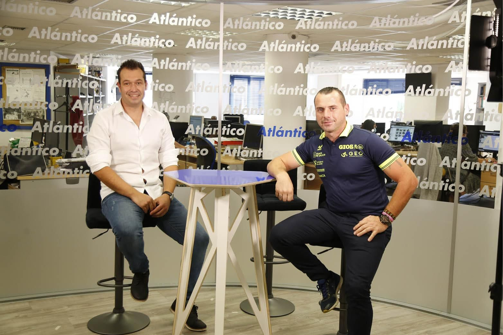 Enrique Salguero y Leonardo Rei acudieron ayer a la redacción de Atlántico.