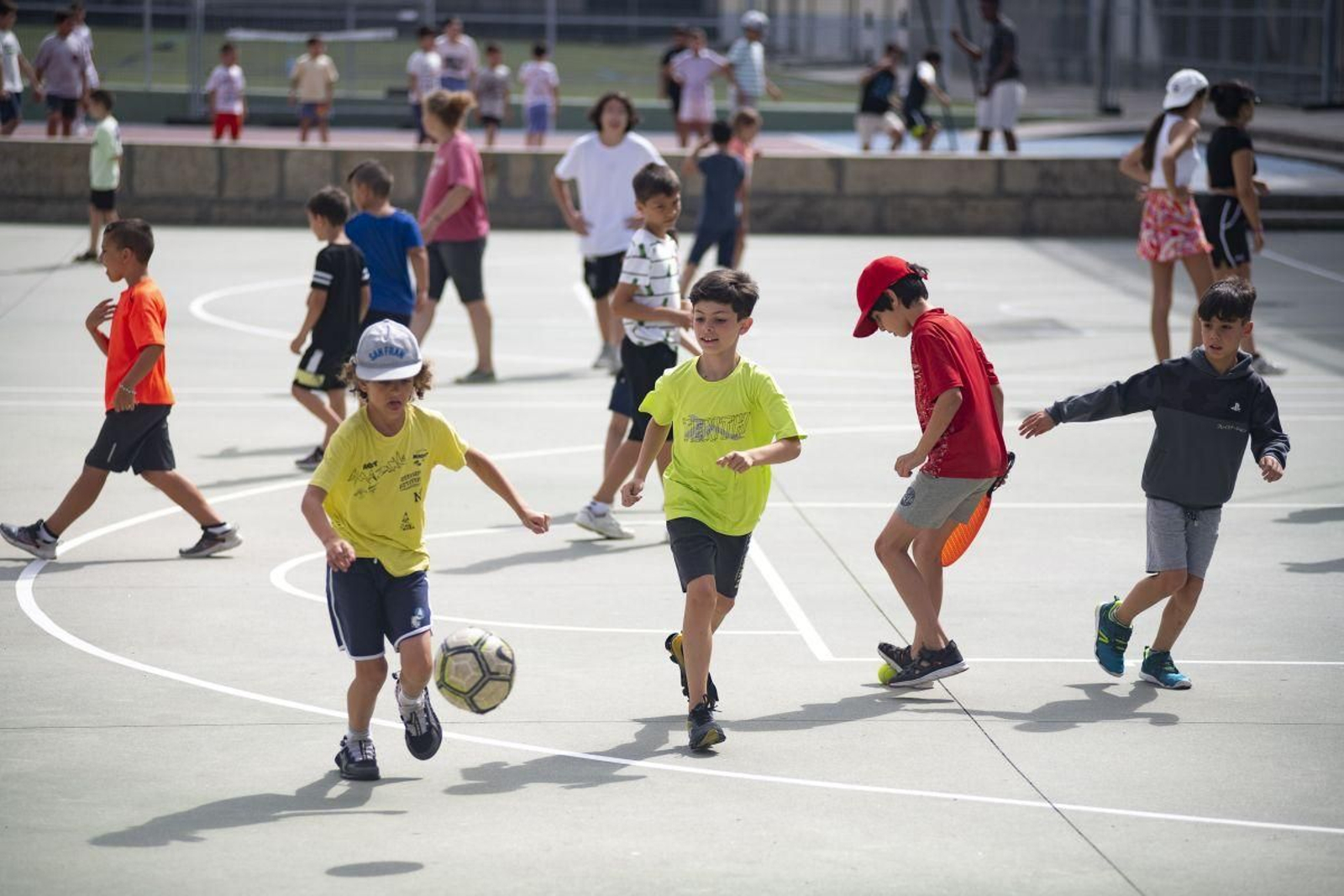 Niños jugando durante una de las actividades.