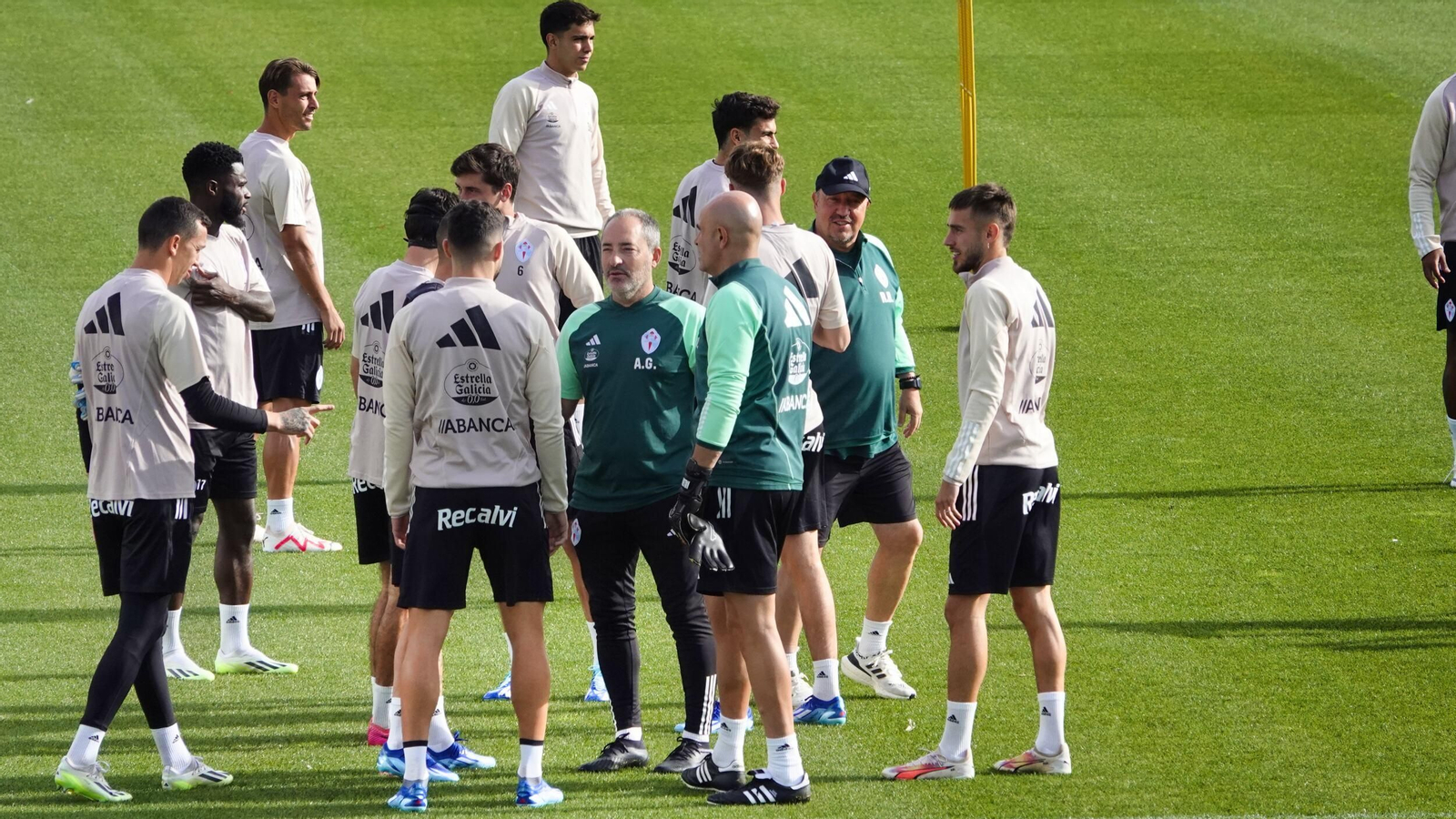 Entrenamiento del Celta en Mos.