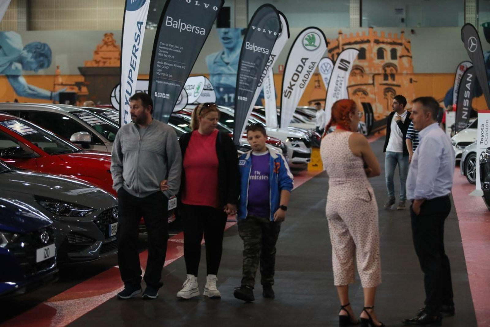 Asistentes en la jornada de ayer en Expourense (Foto: José Paz).