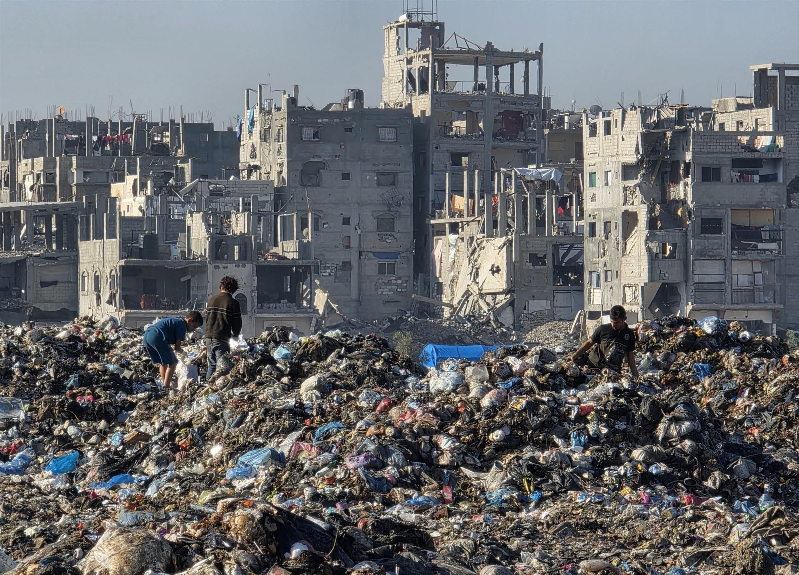 Destrucción en territorios palestinos