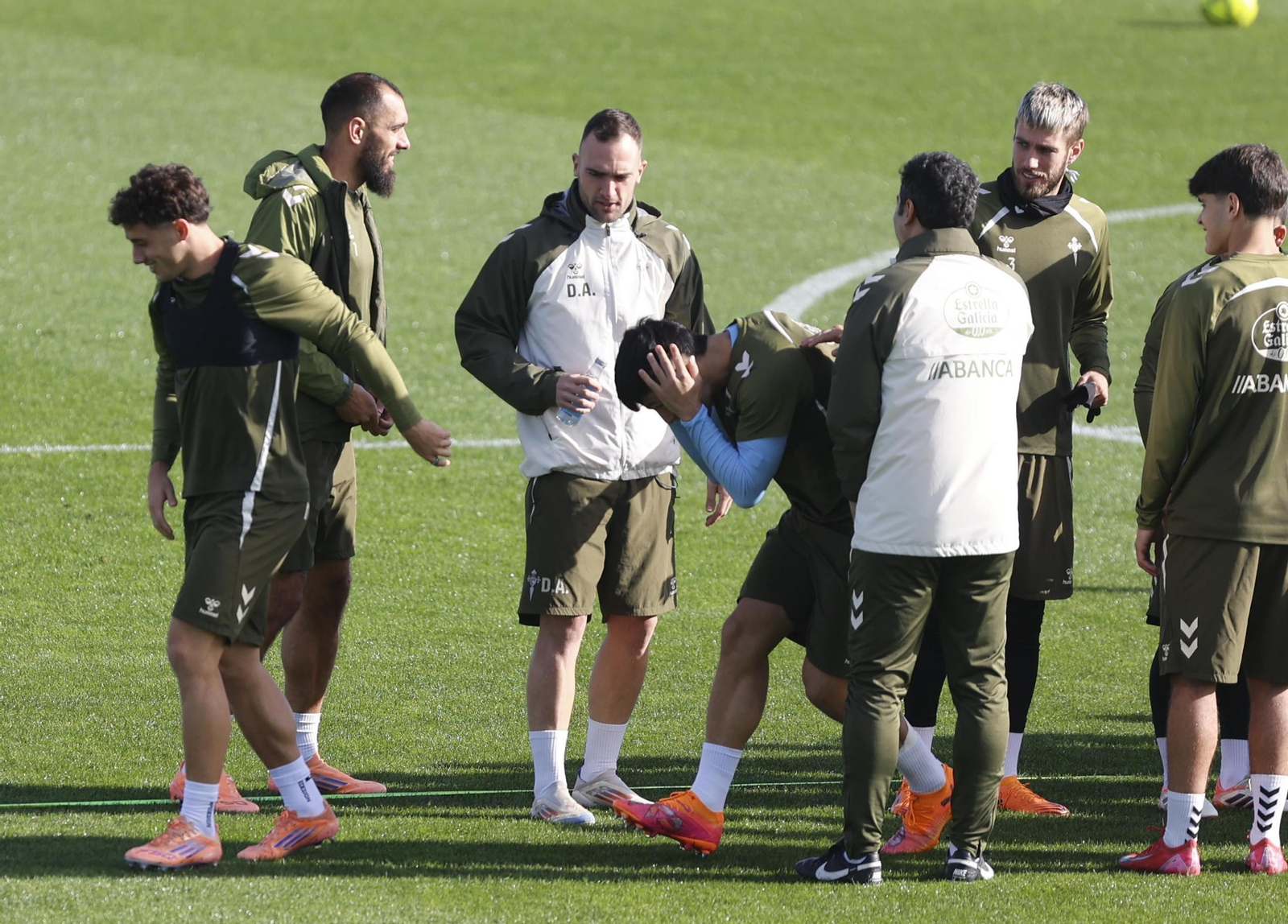 Galería | El Celta entrena en Afouteza antes del partido contra el Barcelona