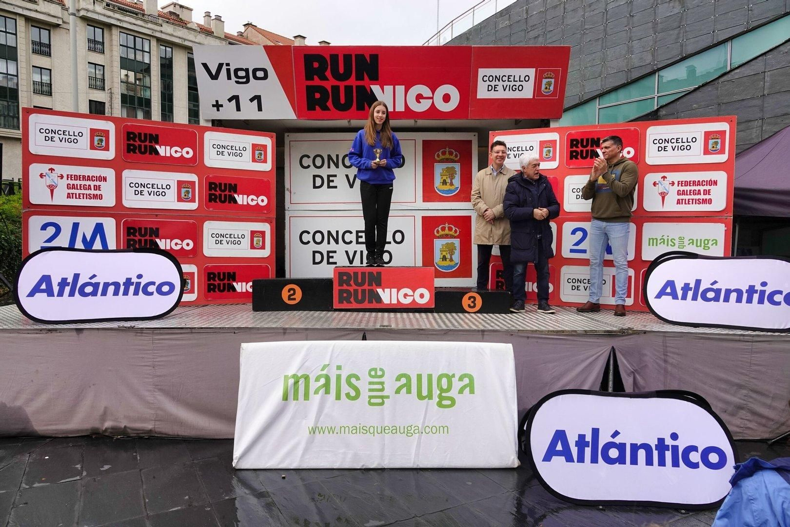 Premios de la carrera Vigo+11 en Coia.