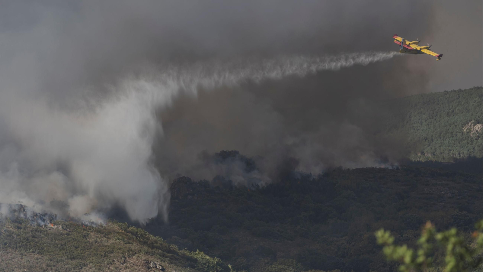 Imagen del incendio en Calvos de Randín