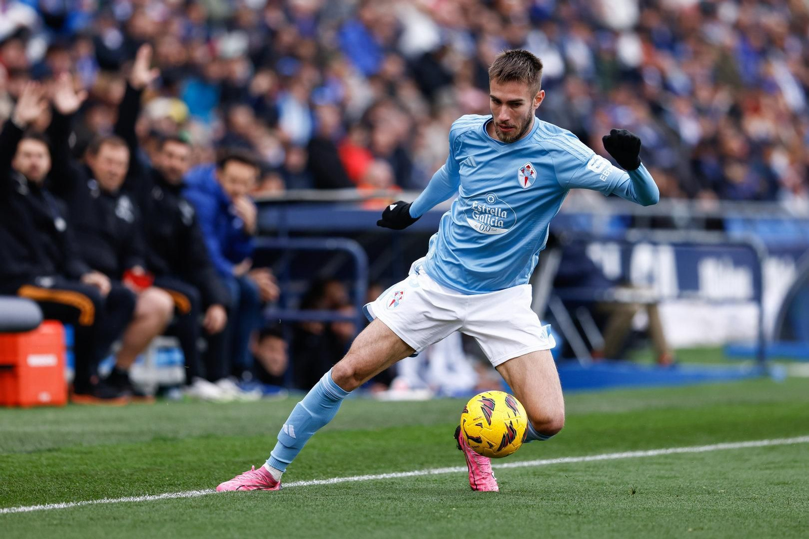 Partido entre el Getafe y el Celta.